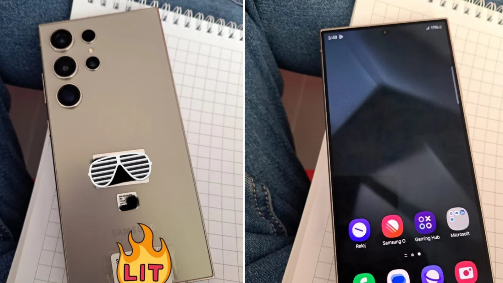 Samsung Galaxy S24 Ultra pozat deja în mâna cuiva; Cum arată în realitate?