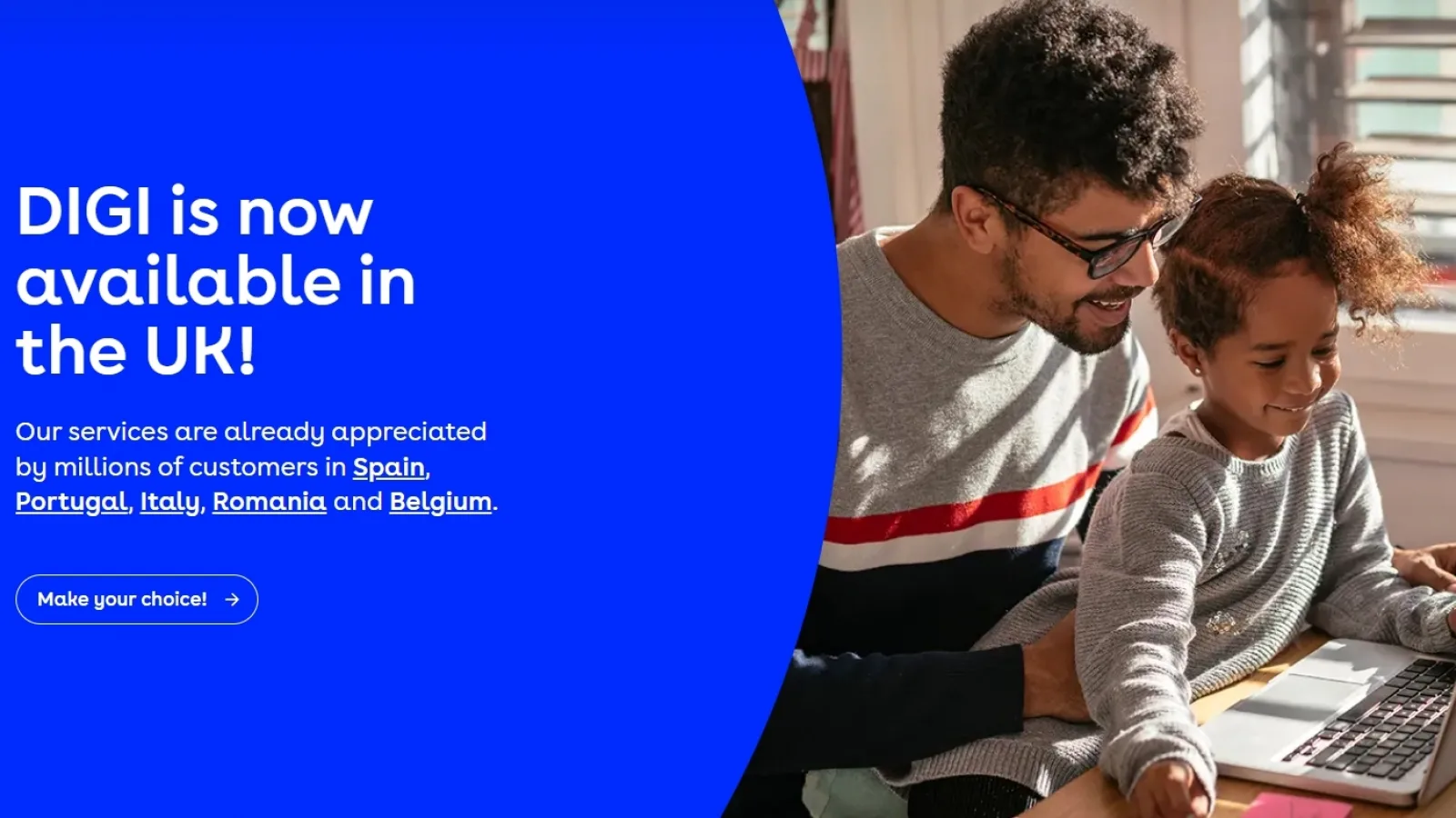 DIGI de astăzi oficial în Marea Britanie! Oferă servicii de internet fix prin fibră de până la 10 Gbps
