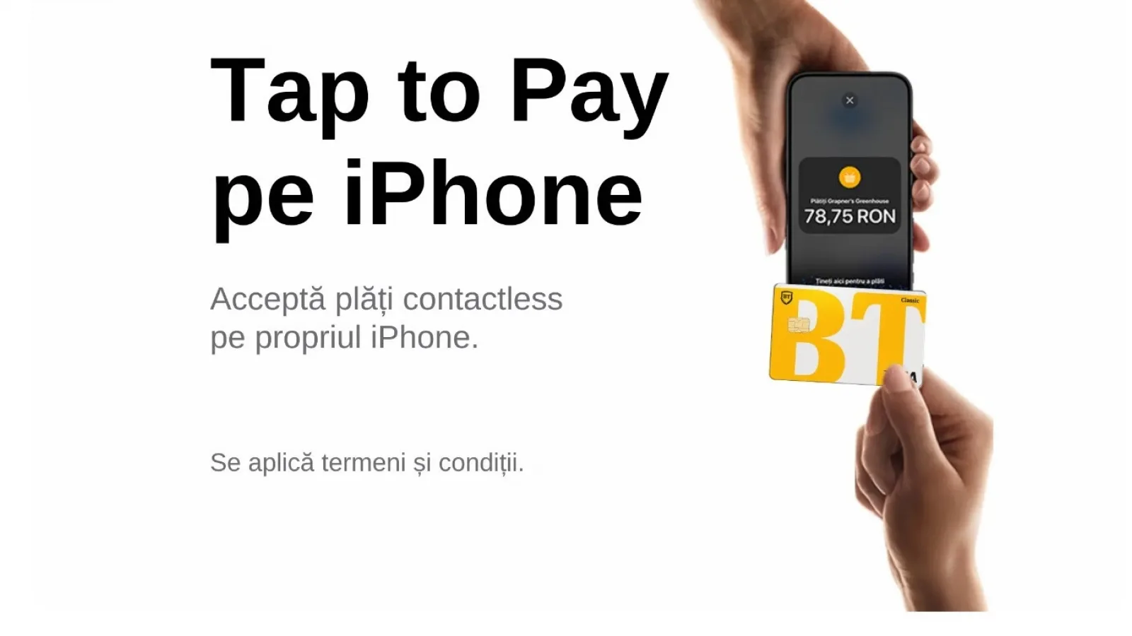 iPhone-ul tău devine POS cu aplicația Banca Transilvania BT POS pentru iOS