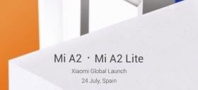 Xiaomi confirmă lansarea terminalelor Mi A2 și Mi A2 Lite pe data de 24 iulie