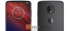 Motorola Moto Z4 apare într-o nouă randare, cu breton "picătură" şi cameră singulară în spate; Să fie un fals?