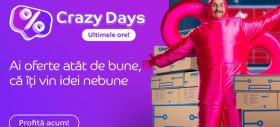 Crazy Days eMAG se încheie astăzi; ultimele ore de reduceri