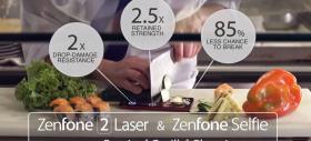 ASUS ZenFone 2 Laser şi ZenFone Selfie sunt telefoane numai bune pentru tăiat sushi pe ele (Video)