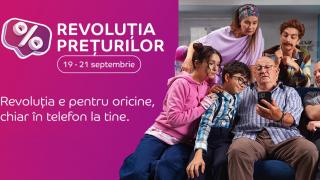 A început Revoluția Prețurilor pe eMAG, cu discounturi mari în perioada 19-21 septembrie; Smartphone cu 8 GB RAM la 599 lei, laptopuri sub 1000 lei, electrocasnice reduse bine
