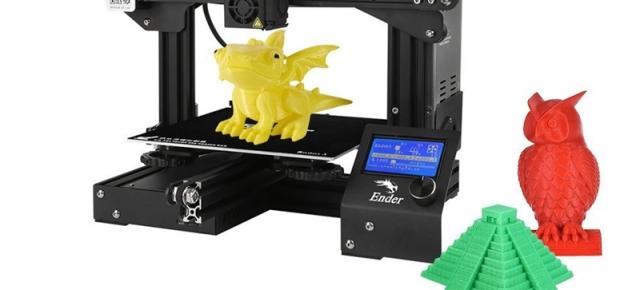 Creality 3D Ender-3, imprimanta 3D livrată sub formă de kit DIY primește o reducere specială pe Cafago; Vine direct din depozit european