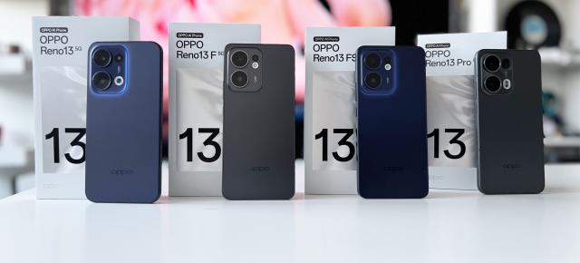 Scoatem din cutie toate telefoanele din seria OPPO Reno13! De la mic la mare (Reno13, Reno13 F, Reno13 FS, Reno13 Pro) au certificare IP69 și fotografiere sub apă!